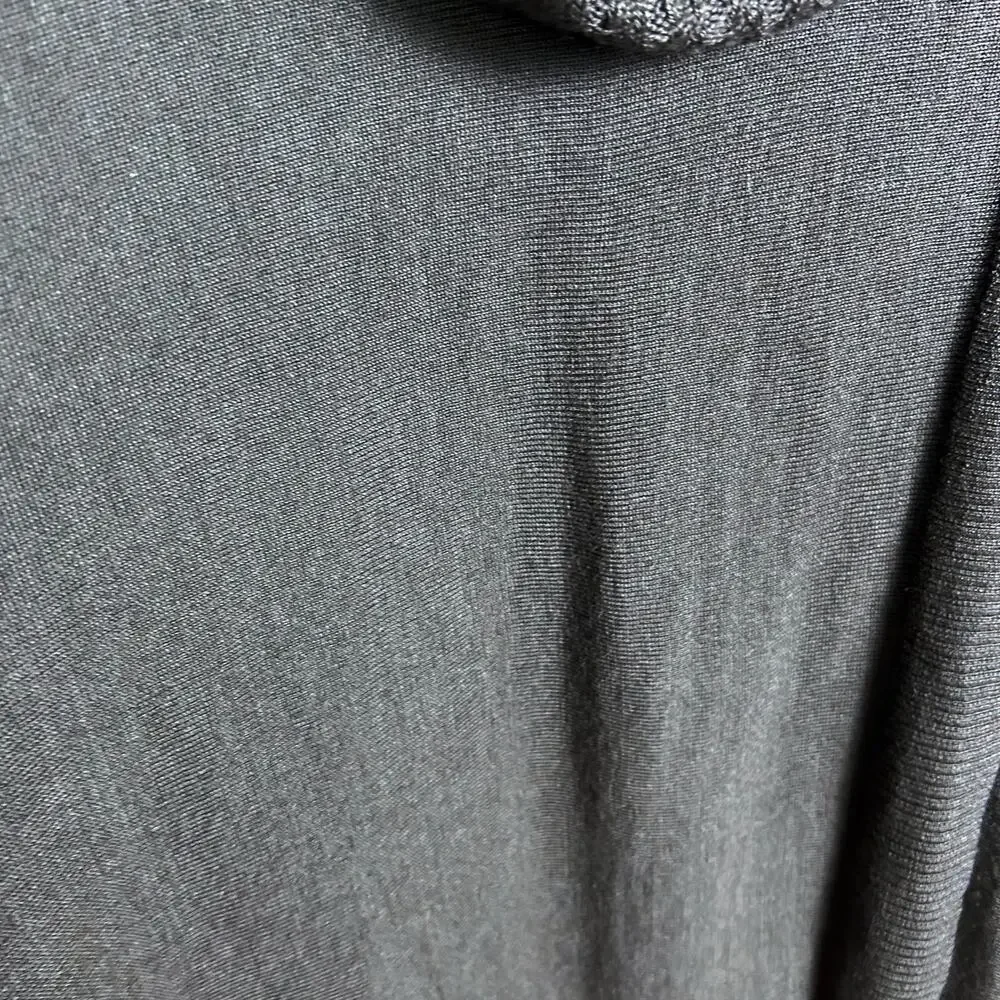 Ellen Tracy sweater Medium cowl neck equestrian‎ drape wool green shawl neck